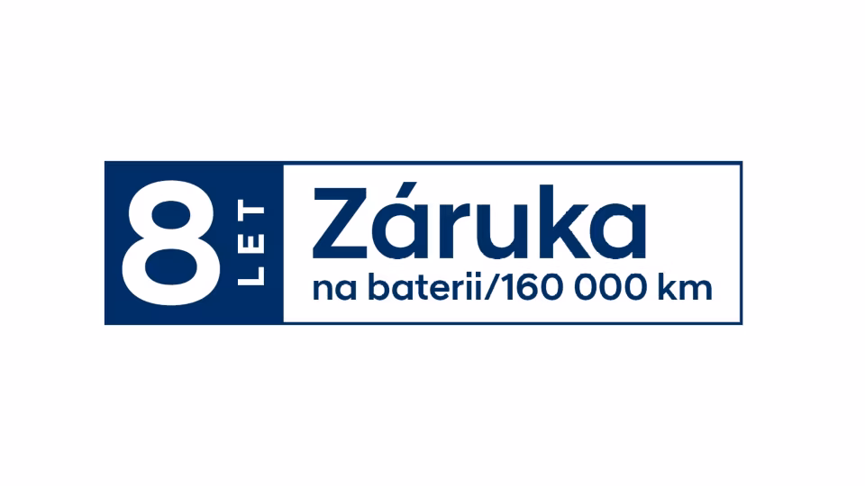 8 let nebo 160 000 km záruka na baterii